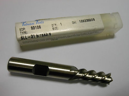 Putnam Square End Mill 5/16" 4FL 3/8" x 3/4" x 2-1/2" 93106