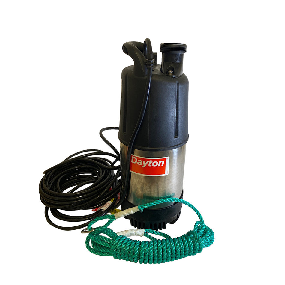 Dayton 4LA44 1-1/4HP 240V 1P Plug-In Utility Pump