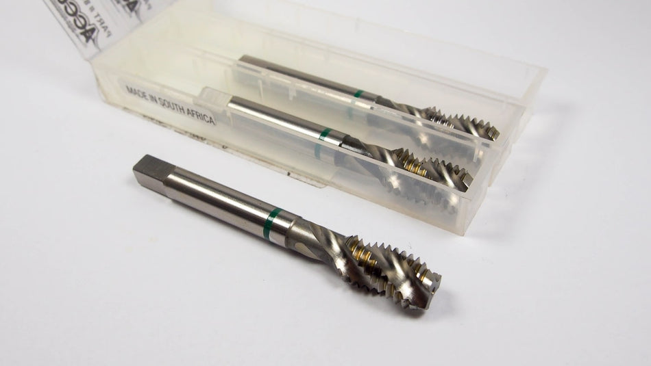 Modified Bottoming Spiral Flute Taps 7/16-14 H5 3FL HSSE (3 Pcs)