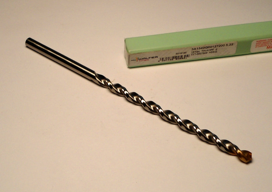 TITEX Cobalt Drill Bit 5.22mm TiN-Tip 3A1549Q69127200
