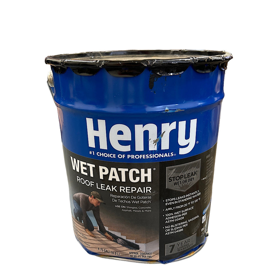 Henry HE208071 5 Gal Asphalt Roof Coatings Solvent Base Roof Leak Repair -