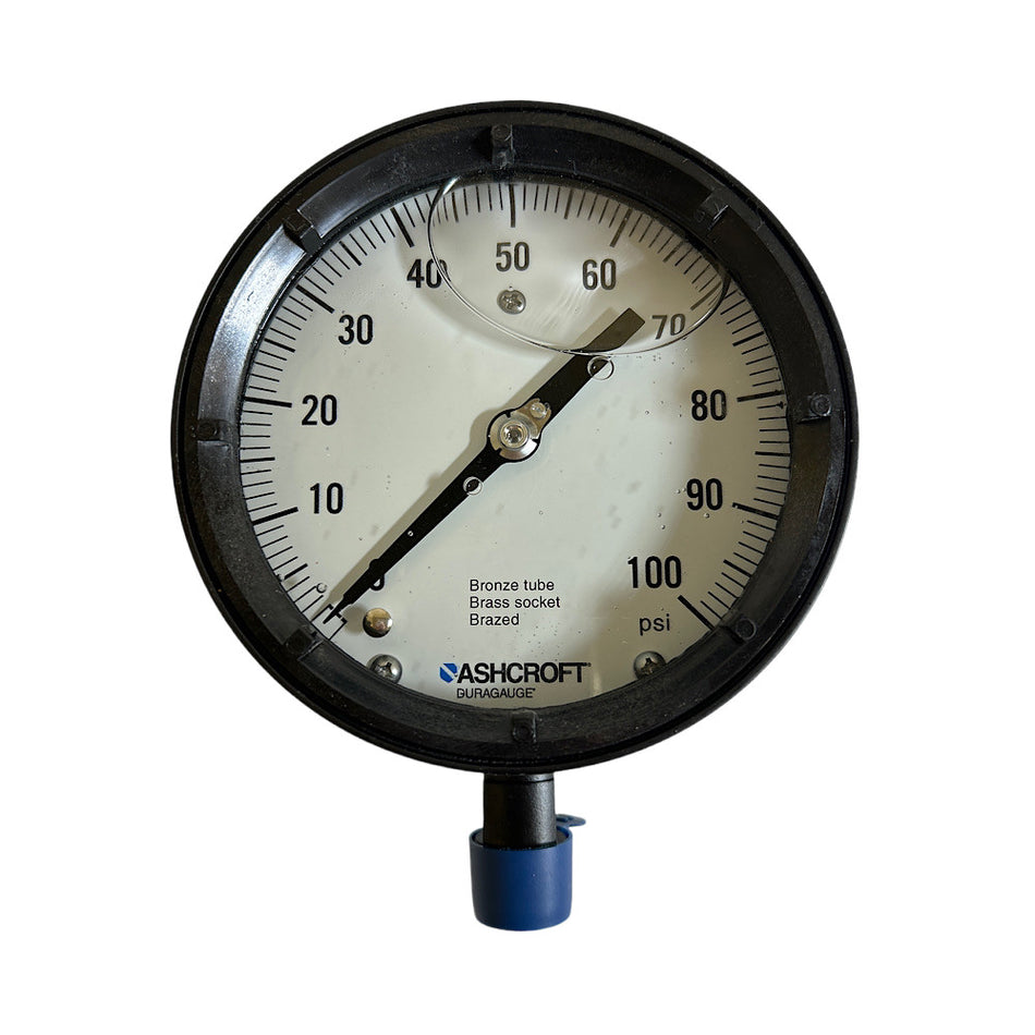 Ashcroft 451379ASL04L100# 1/2" MNPT 100 PSI Process Pressure Gauge -