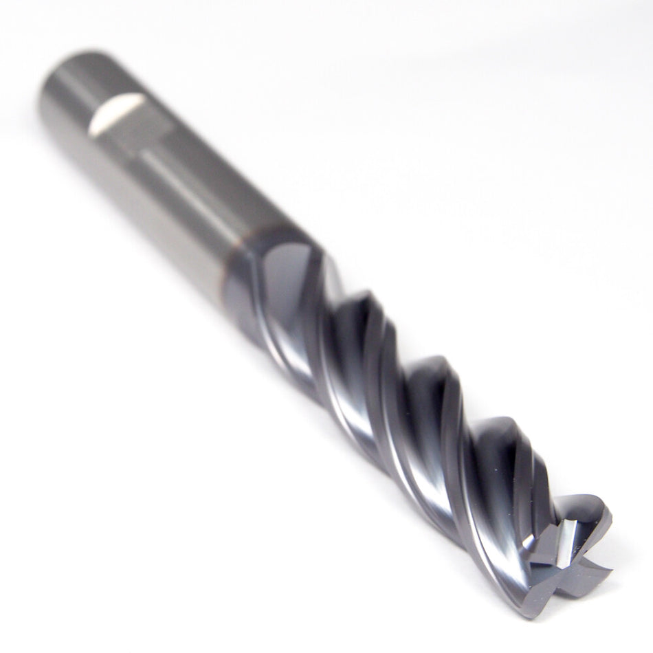 Kennametal 4067268 Carbide Corner Radius End Mill 3/8" 4FL AlTiN 0.060" Radius