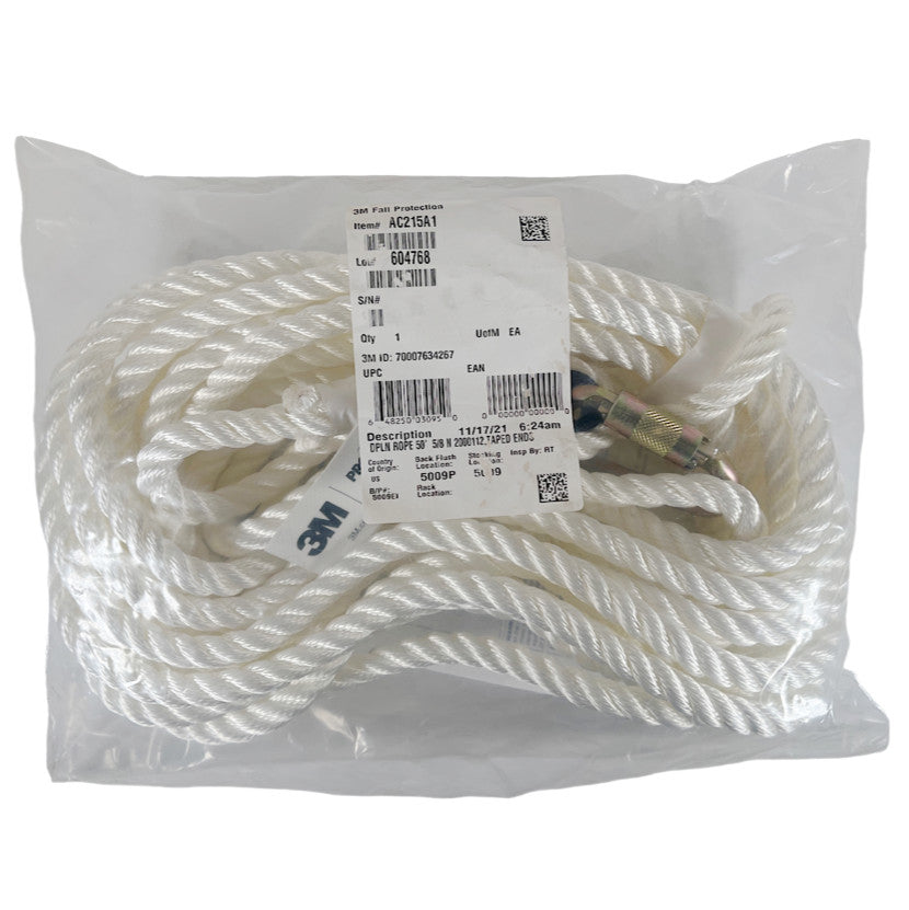 3M Protecta AC215A1 50' 310 Lbs Weight Capacity Vertical Lifeline -
