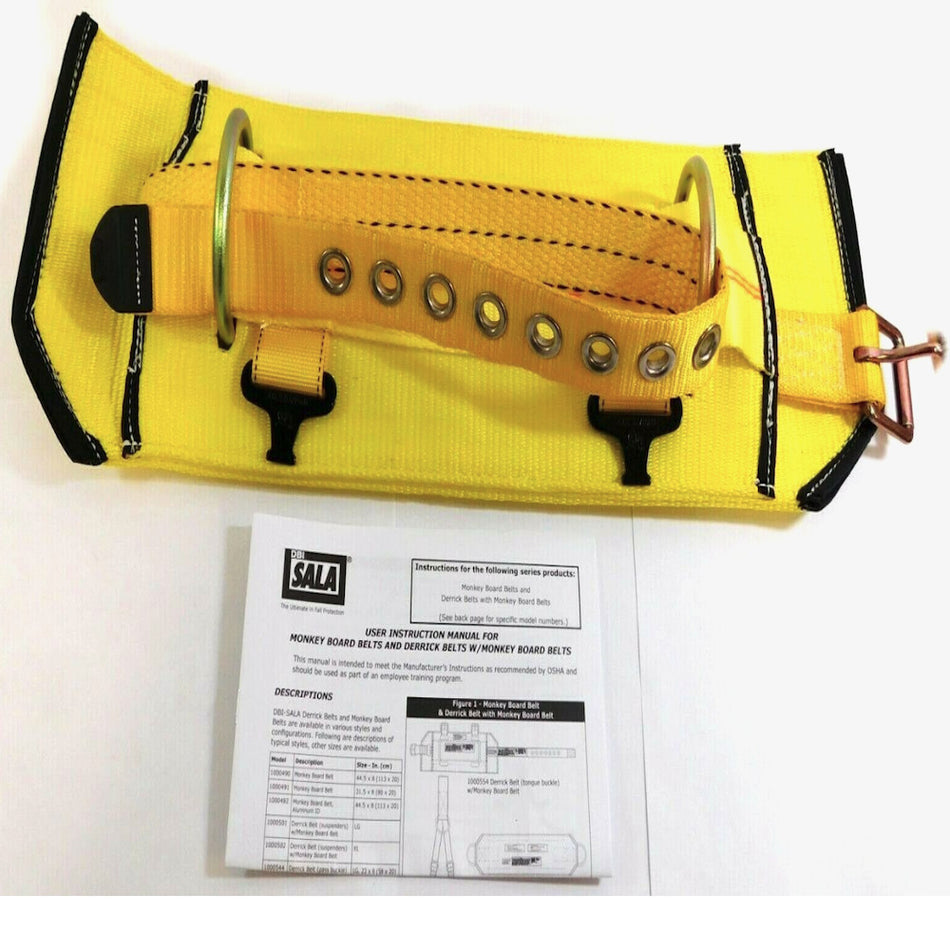 DBI Sala 1000650 Size Medium Yellow Monkey Board/Derrick Belt