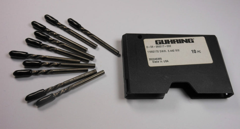 GUHRING Drills 3.442mm 2-08-266017-002 (10 Pcs)