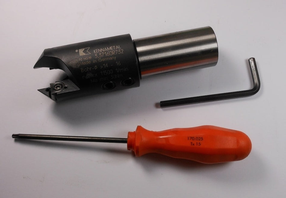 Kennametal Index Drill Body SEFAS 2FL 62mm Whistle Notch 3.37160R732