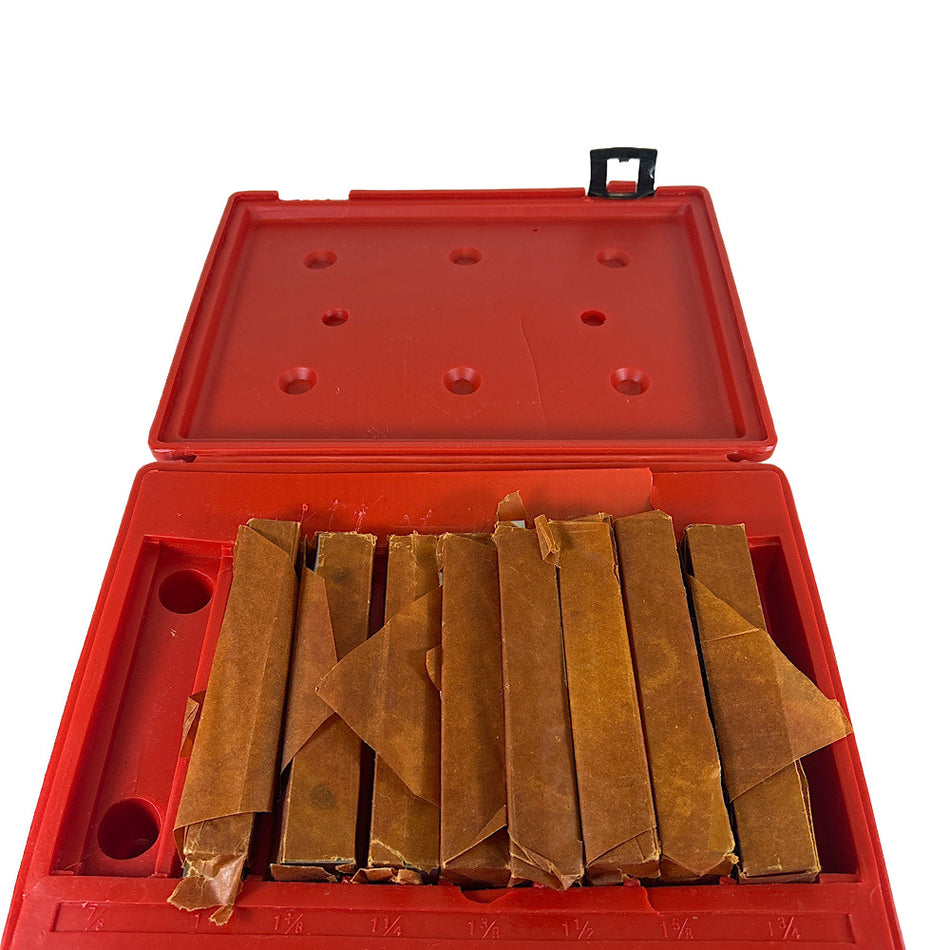 Value Collection 637-7034 6" x 7/8" to 1-3/4" 16-Piece Tool Steel Parallel Set