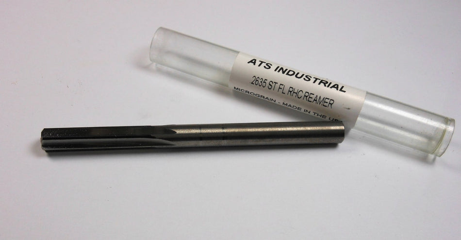 ATS INDUSTRIAL Straight Reamer 0.2635" 6FL USA