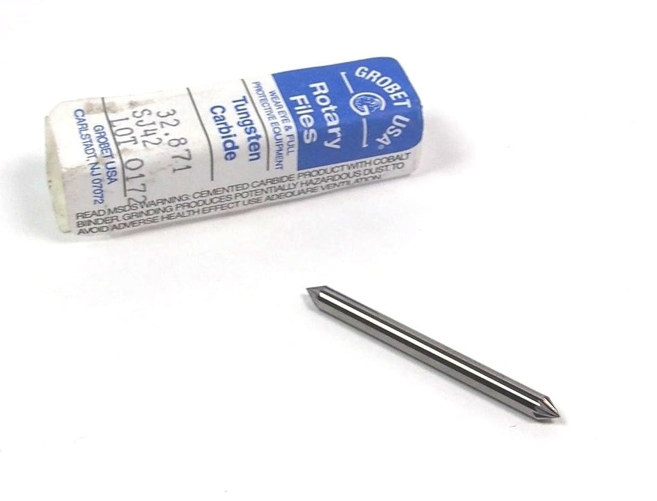 Grobet Cone Carbide Burr SJ-42 Double End 1/8" x 60° 32.871