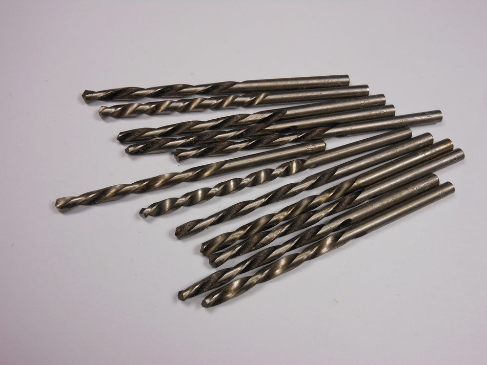 Jobber Length Drills #25 0.1495" 118° HSS LH 1-7/8" x 3" (12 Pcs)