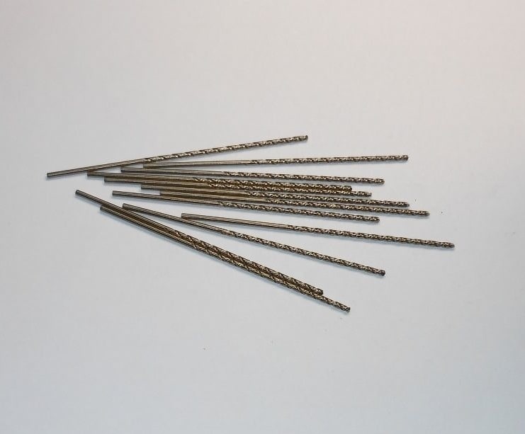 Cobalt Taper Length Drills 1.6mm 135° Gold 76mm OAL 45056 (12 Pcs)