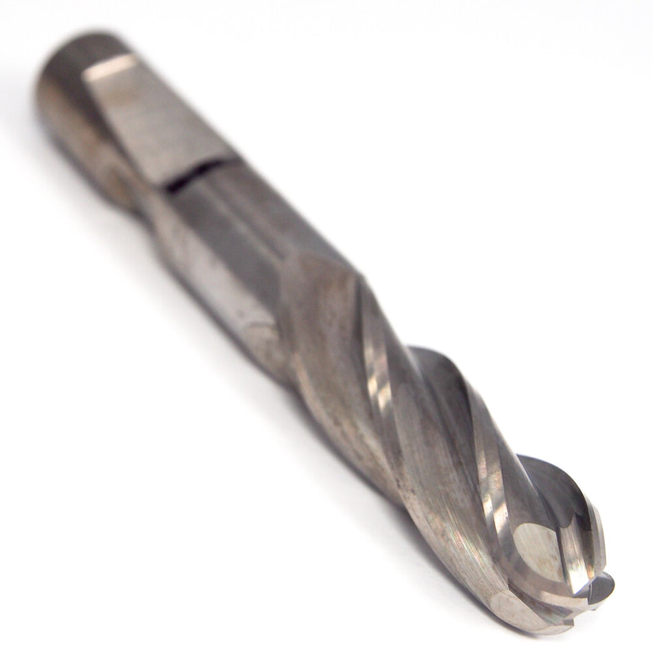 Garr 1151517 Weldon Flat & Whistle Notch Carbide Ball End Mill .500/.498" Dia...