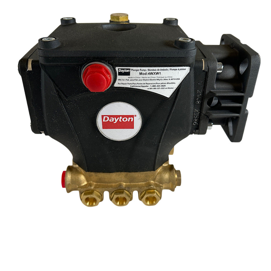 Dayton 4WXW1 3 GPM 3400 RPM 2500 PSI Direct-Mount Pressure Plunger Pump -