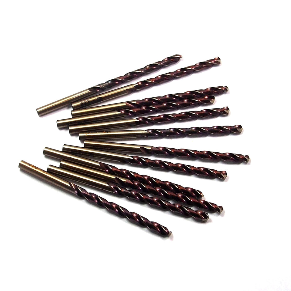 Precision Purple/Bronze Jobber Drills 0.185" (12 Pcs)