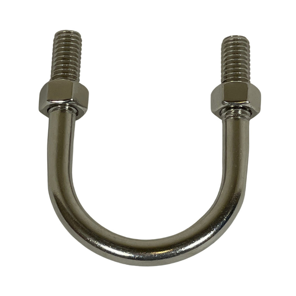 Fabory U17567.037.0125 3/8" x 1- 3/4" x 2- 3/4" SS SPE133 U-Bolts (Pack of 10) -