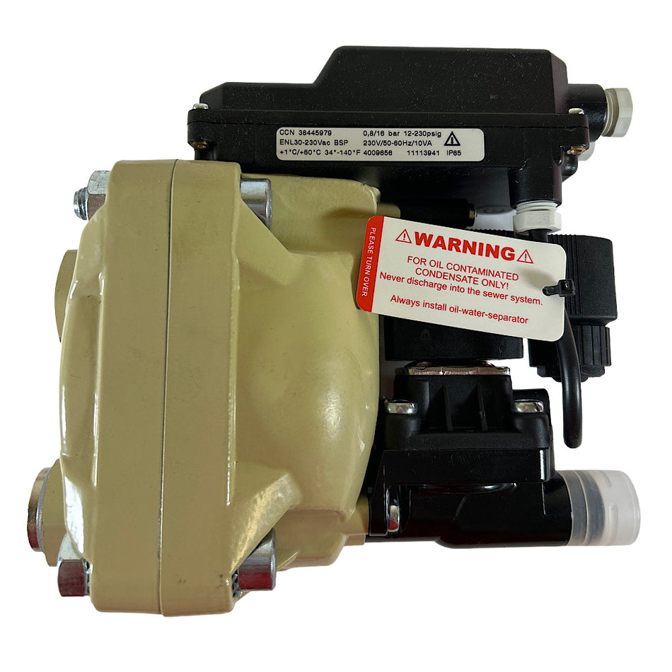Ingersoll Rand 38445979 1/2" x 1/4" NPT 230V ENL 30 No Loss Drain Valve -