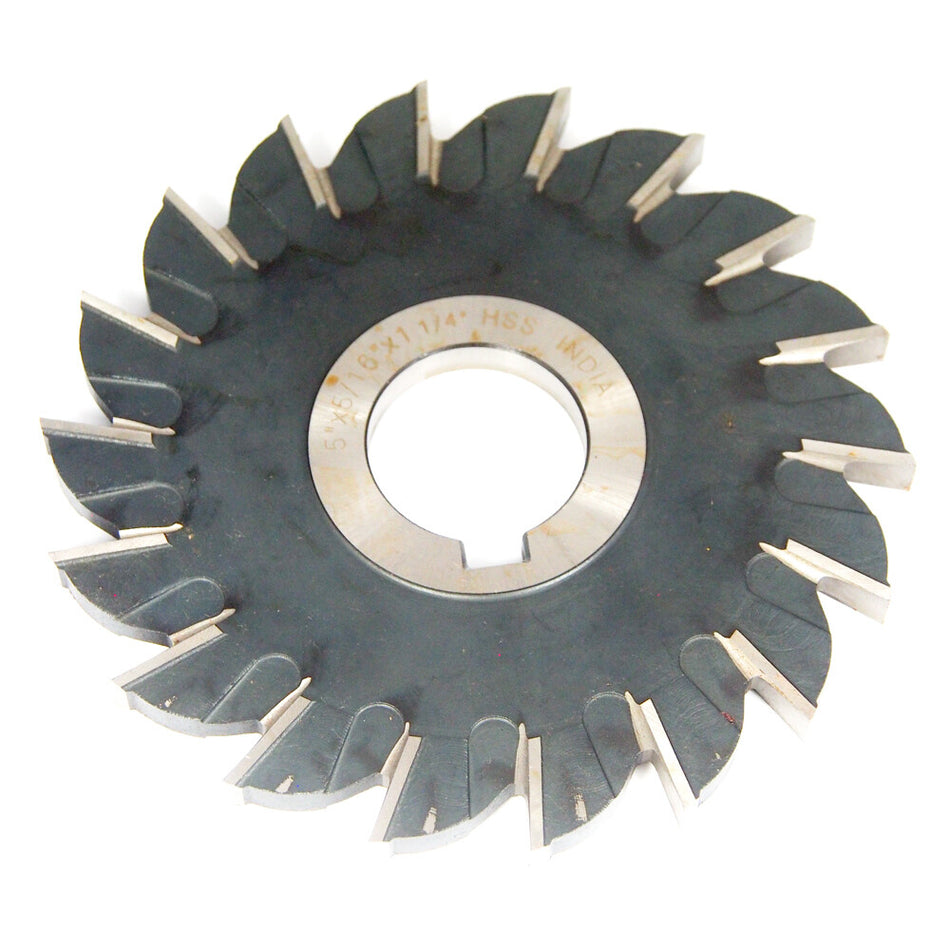 Straight Tooth Side Milling Cutter 5" x 5/16" Width 18T HSS 03015211