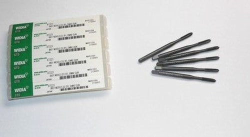 Widia Plug Spiral Point Taps M3x0.5 D3 3FL HSS-E Oxide 87321 (6 Pcs)