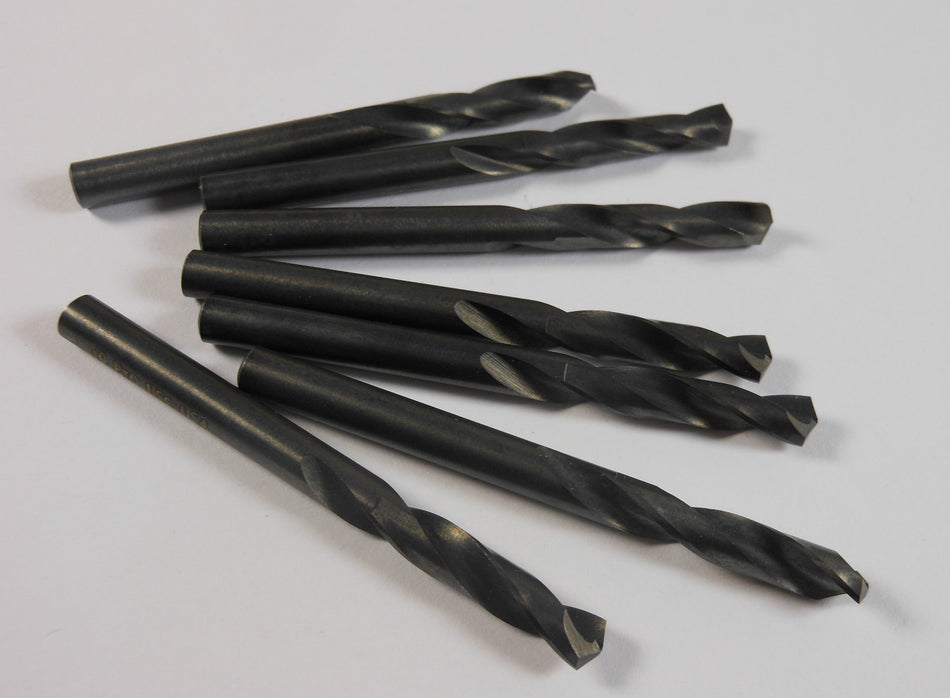 Screw Machine Drills #10 135° HSS Oxide 1-3/16" LOC x 2-1/4" (7 Pcs)