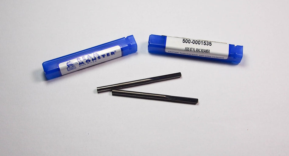 Carbide Straight Chucking Reamers 0.1535" 4FL 3/4" LOC x 2-1/2" (2 Pcs)