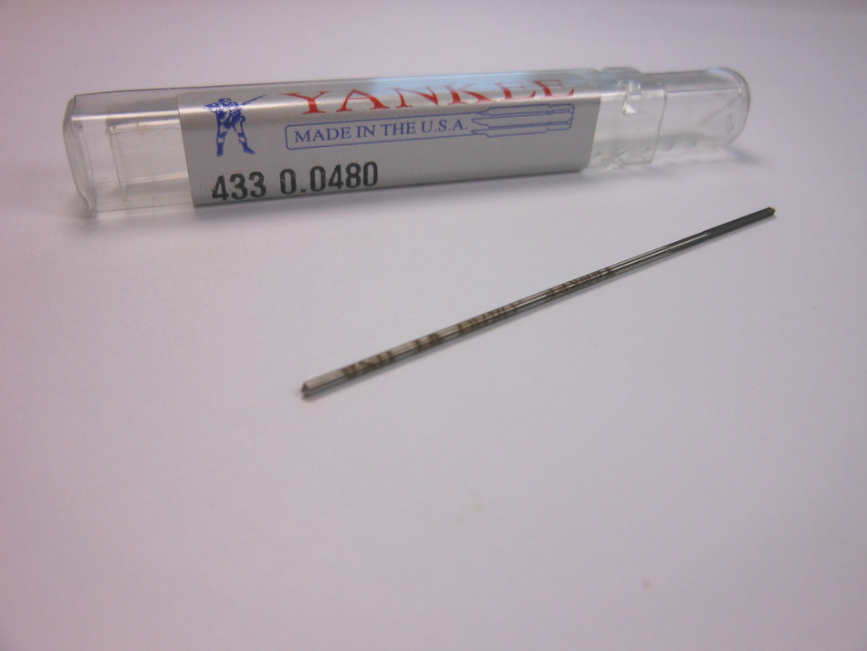 YANKEE Chucking Reamer 0.0480" 4FL HSS 1/2" x 2-1/2 " USA