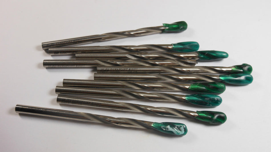 Carbide-Tipped Jobber Drills #8 118° 2-1/2" LOC x 3-3/4" OAL (10 Pcs)