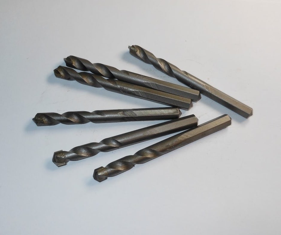 Carbide-Tipped Masonry Drills 3/8" x 1/4" x 4" (6 Pcs)