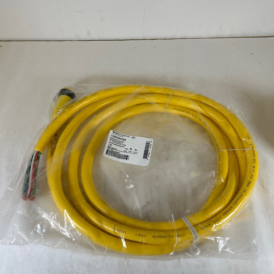 Woodhead 309002A01F120 12' 600V 7A 9 Poles Mini-Change Single-Ended Cordset
