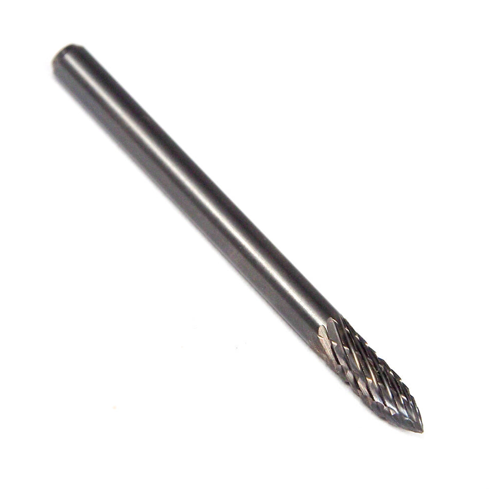 TITAN Carbide Tree Burr 1/8" x 1/8" Shank SG-43 D/C TB19423