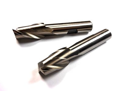 Square End Mills 5/8" 2FL HSS 1-1/8" LOC x 3-1/8" OAL (2 Pcs)