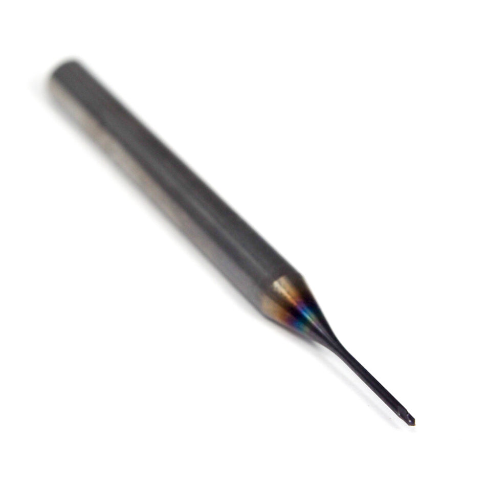 OSG 3030808 Carbide Long-Neck Ball End Mill 0.4mm Radius x 8mm Neck 2FL TiAlN