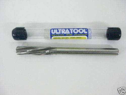 Ultra Carbide Reamer 0.4346" LHS/RHC 1.75" LOC x 5" OAL Series 453