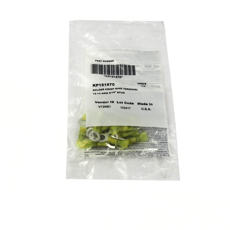 KP151570 Solder Crimp Ring Terminal 12-10 AWG (10 Pk) -