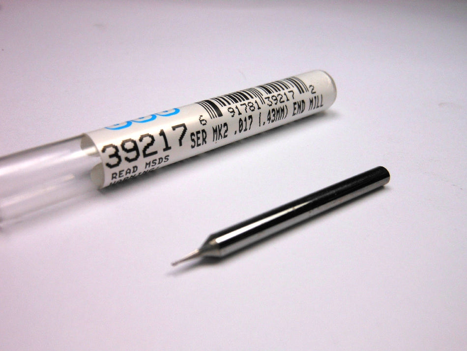 SGS Cabide Micro End Mill 0.0170" 2FL 1/8" x 0.0260" x 1-1/2" 39217