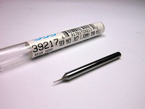 SGS Cabide Micro End Mill 0.0170" 2FL 1/8" x 0.0260" x 1-1/2" 39217