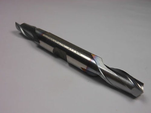 BRUBAKER Cobalt Double End Mill 5/16" 2FL TiCN 3/8" x 9/16" x 3-1/8"