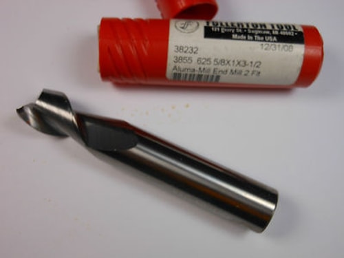 Fullerton Dura-Carb Center Cutting End Mill 5/8"  2FL  38232