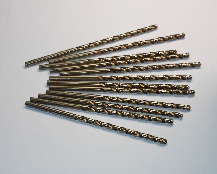 Cobalt Taper Length Drills 4.6mm 135° Gold 126mm OAL 45086 (12 Pcs)