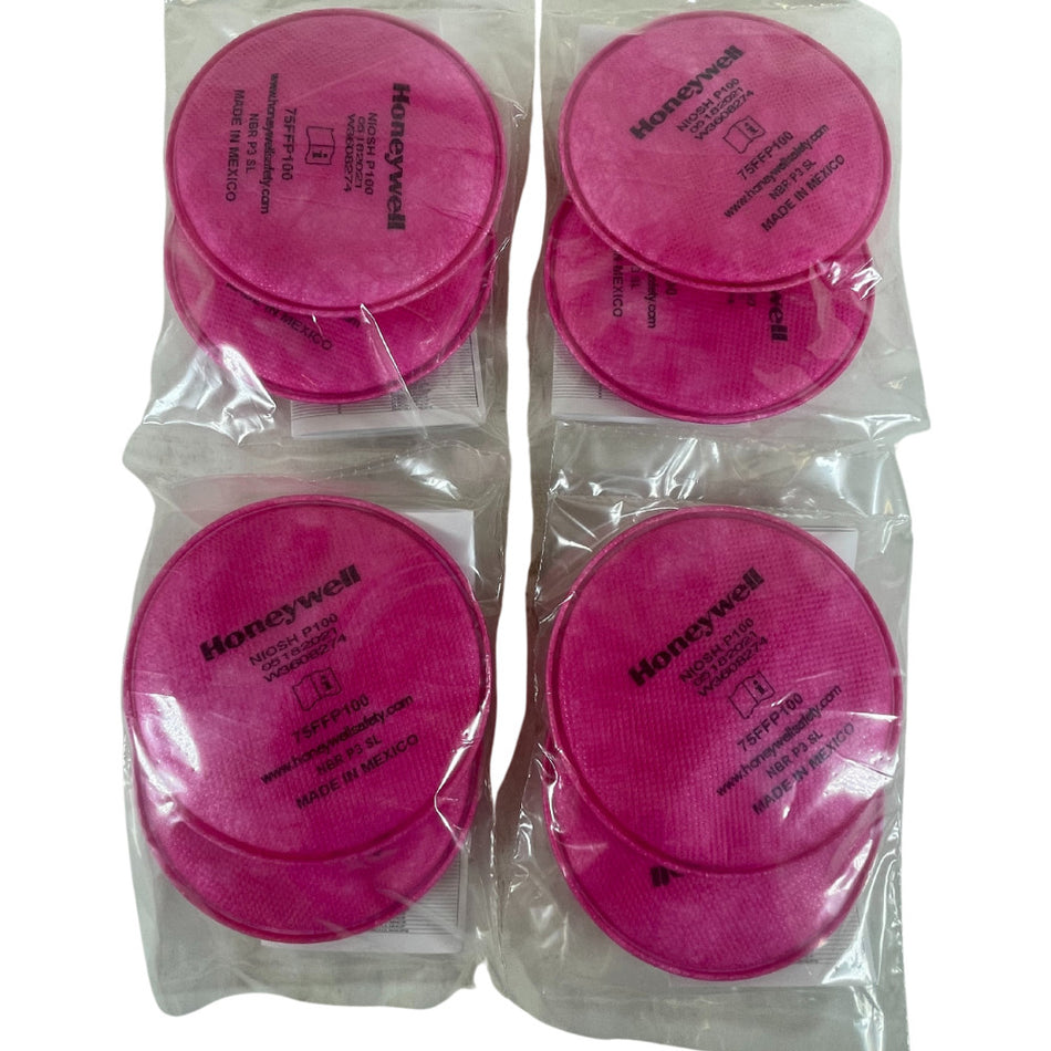 Honeywell 75FFP100 Threaded Magenta Low Profile P100 Filter (Pack of 4 Pairs) -