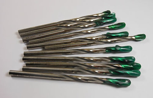 Carbide-Tipped Jobber Drills #19 (0.1660") 118° 2-5/16" LOC x 3-1/2" (11 Pcs)