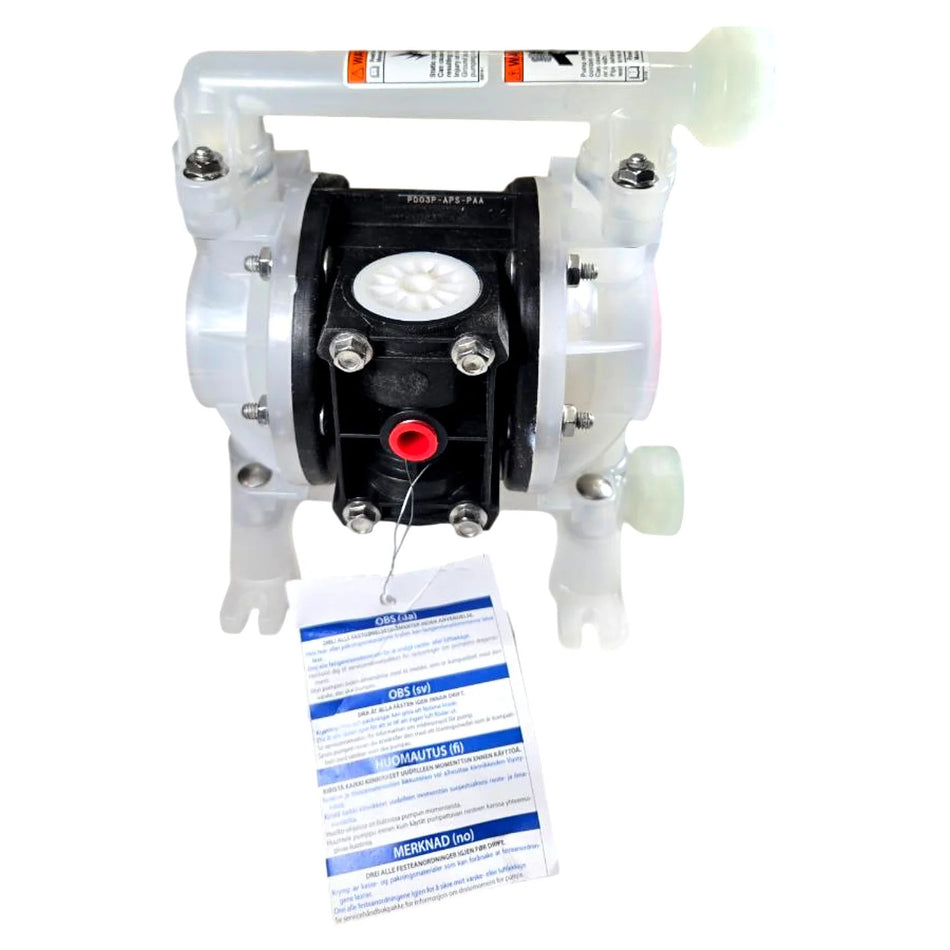 ARO PD03P-APS-PAA 3/8in NPT Polypropylene PTFE Diaphragm Pump