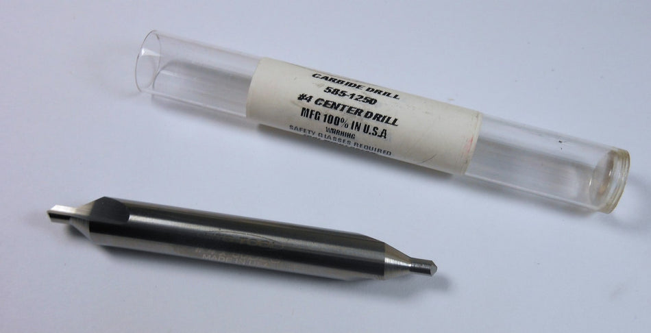 HTC Carbide Double Combo Drill/Countersink #4 60° 2-1/2" OAL 585-1250