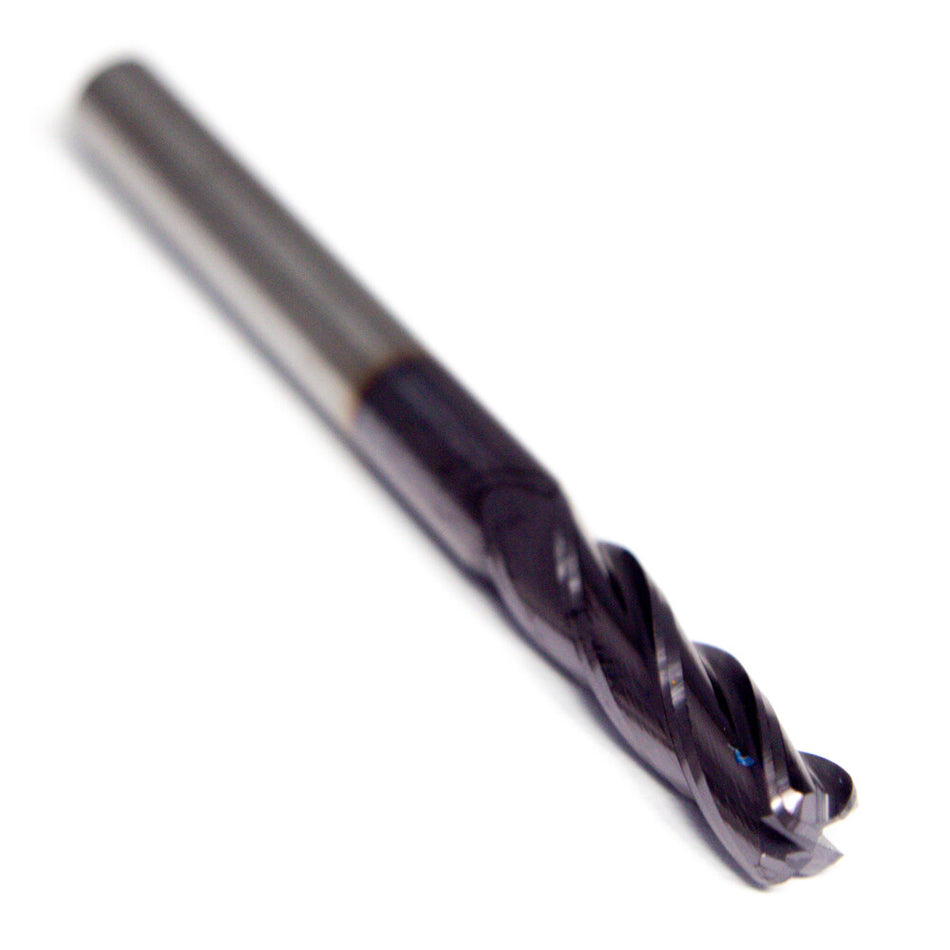 Garr 12807001 Carbide Corner Radius End Mill 3/16" 4FL TiAlN 0.040" Radius