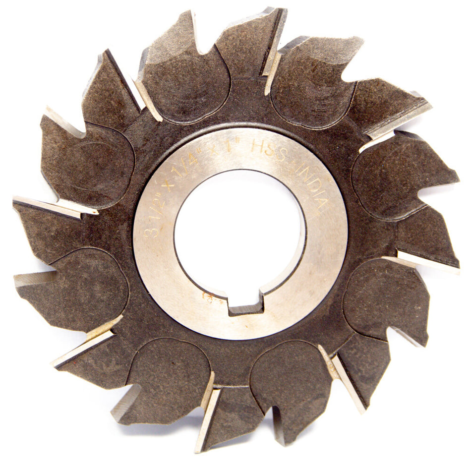 Interstate 03033685 Side Milling Cutter 3-1/2" x 1/4" x 1" Arbor 18T