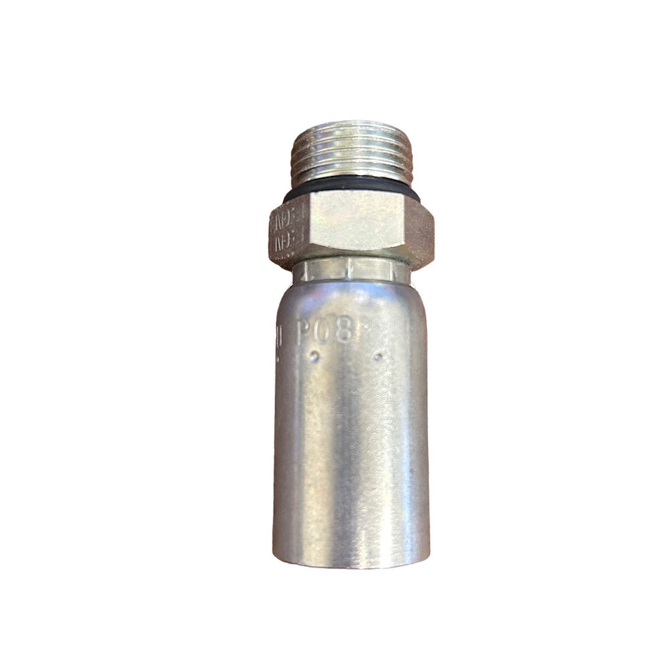 Eaton Weatherhead 06U-P08 3/8" x 1/2" Male Straight Thread Rigid Fitting -