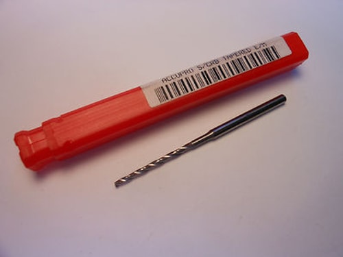 Carbide Tapered End Mill 1/16 Angle 3FL 1/8" x 1/2" x 2-1/2"