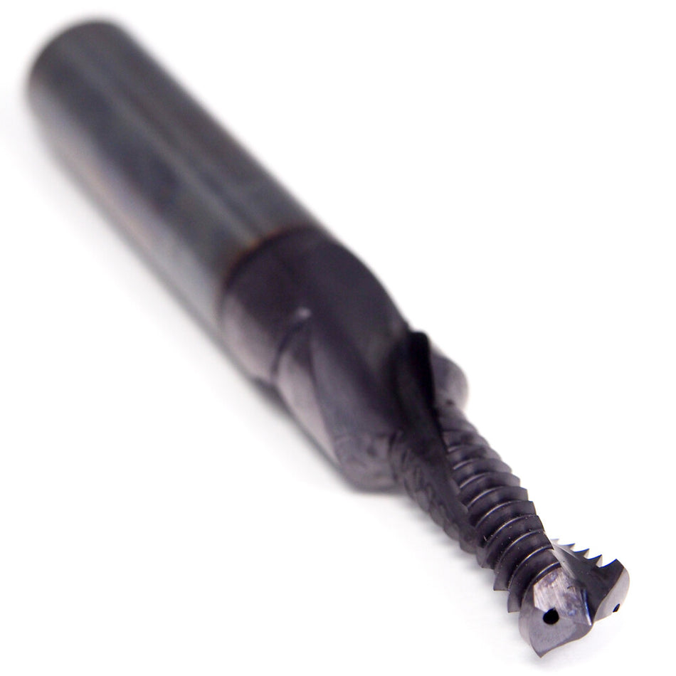 Seco 17193 Carbide Helical Flute Thread Mill 3/8-16 Internal 16 TPI 2FL