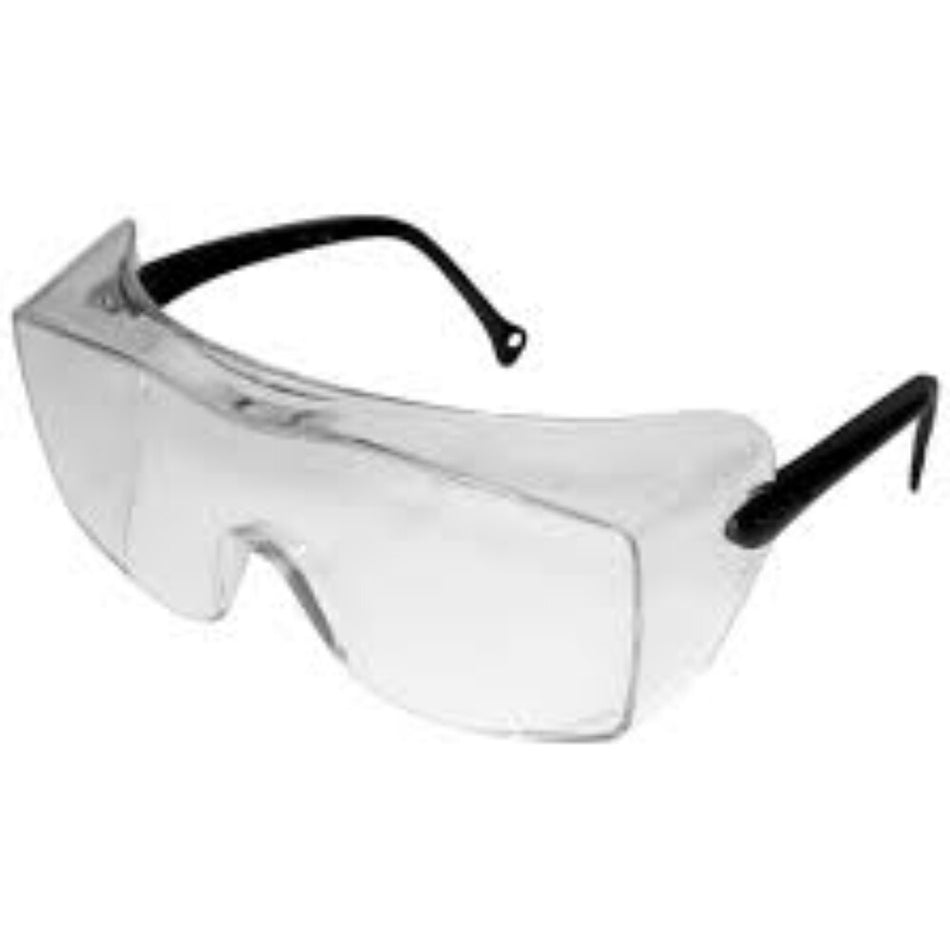 3M 12159-00000-20 OX1000 Eyewear Clear Lens Black Frame Over the Glass