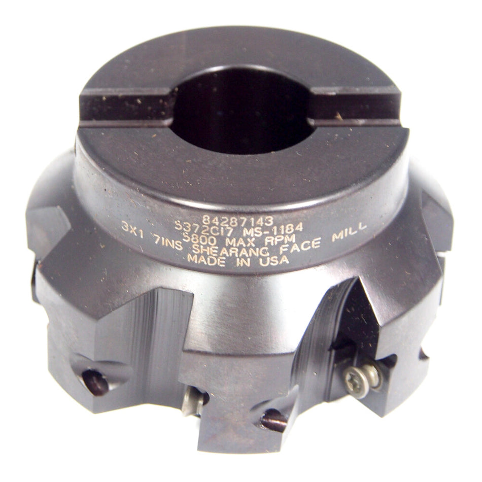 Hertel 3077259 Indexable Shearing Face Mill 3" x 1" 7-Ins